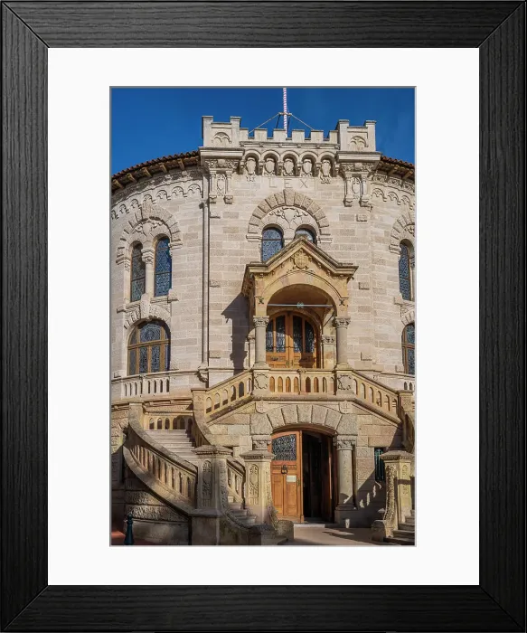 Framed Print : Europe, Principality of Monaco. The Palace of Justice of Monaco Ville Framed Print : Europe, Principality of Monaco. The Palace of Justice of Monaco Ville