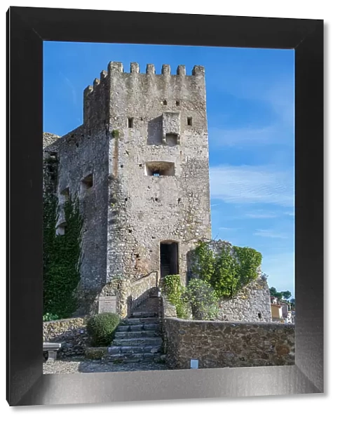 Europe, France, Cote D'Azur. The castle of Roquebrune