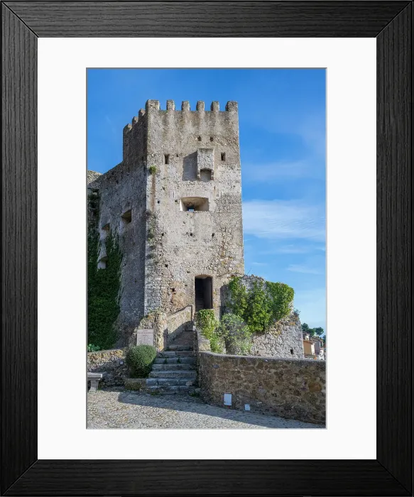 Framed Print : Europe, France, Cote D'Azur. The castle of Roquebrune Framed Print : Europe, France, Cote D'Azur. The castle of Roquebrune
