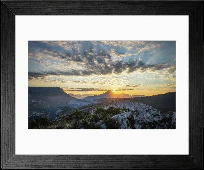Framed Print : Sunrise over the Gorge du Verdon, Provence-Alpes-Cote d'Azur, France Framed Print : Sunrise over the Gorge du Verdon, Provence-Alpes-Cote d'Azur, France