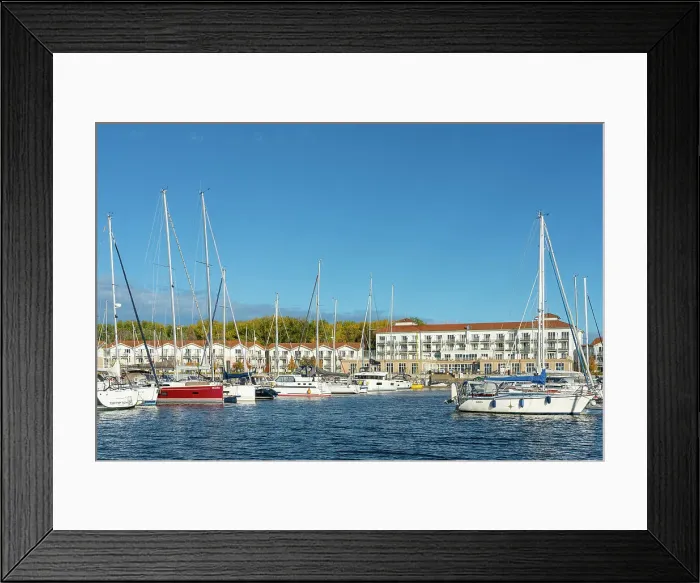 Framed Print : Yachts at Wei√ue Wiek harbor, Boltenhagen, Nordwestmecklenburg, Mecklenburg-Western Pomerania, Germany Framed Print : Yachts at Wei√ue Wiek harbor, Boltenhagen, Nordwestmecklenburg, Mecklenburg-Western Pomerania, Germany