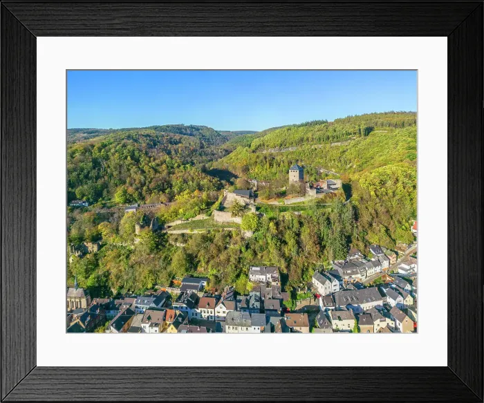Framed Print : Aerial view at Sayn castle, Bendorf, Westerwald, Rhine valley, Rhineland-Palatinate, Germany Framed Print : Aerial view at Sayn castle, Bendorf, Westerwald, Rhine valley, Rhineland-Palatinate, Germany