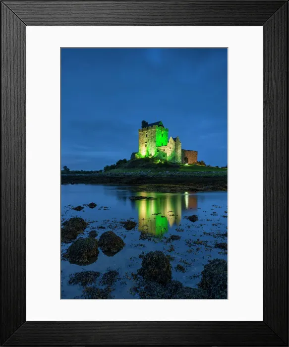 Framed Print : Dunguaire Castle at Night, Kinvarra, Co. Galway, Ireland Framed Print : Dunguaire Castle at Night, Kinvarra, Co. Galway, Ireland