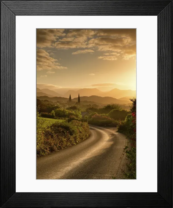 Framed Print : Road leading to Clifden, Connemara, Co. Galway, Ireland Framed Print : Road leading to Clifden, Connemara, Co. Galway, Ireland