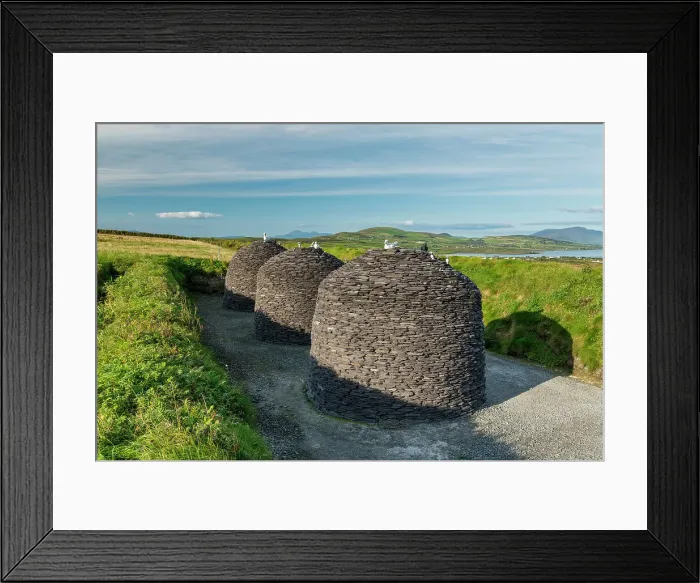 Framed Print : Beehive Huts, Portmagee, Ring of Kerry, Co. Kerry, Ireland Framed Print : Beehive Huts, Portmagee, Ring of Kerry, Co. Kerry, Ireland