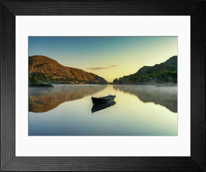 Framed Print : Boat on Upper Lake, Killarney, Co. Kerry, Ireland Framed Print : Boat on Upper Lake, Killarney, Co. Kerry, Ireland