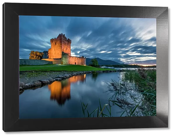 Ross Castle at Twilight, Killarney, Co. Kerry, Ireland