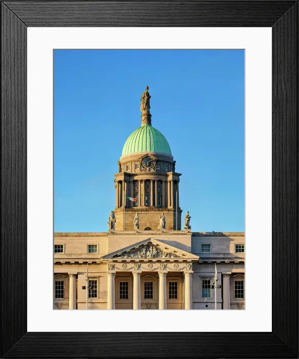 Framed Print : The Custom House at sunset, Dublin, Ireland Framed Print : The Custom House at sunset, Dublin, Ireland