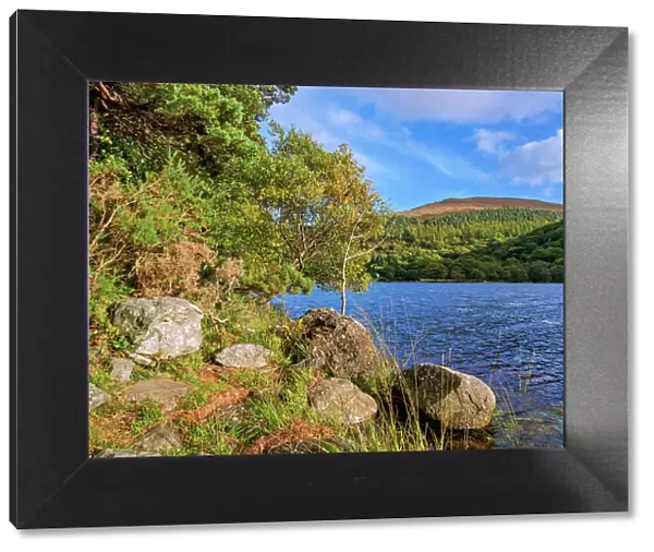 Landscape of the Upper Lake, Glendalough, County Wicklow, Ireland
