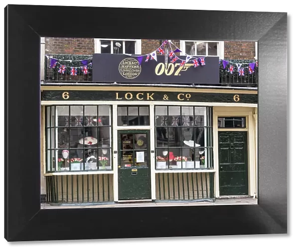 Lock & Co Hatters, the world oldest hat shop established in 1676, St James Street, London, England