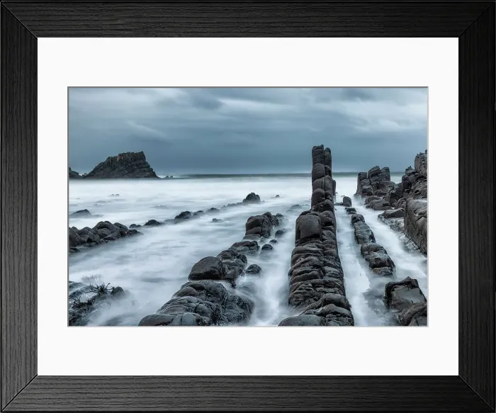 Framed Print : Rocky beach at Hartland Quay, Cornwall, England, UK Framed Print : Rocky beach at Hartland Quay, Cornwall, England, UK