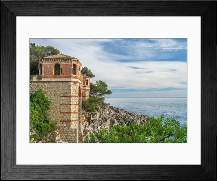 Framed Print : Europe, France, Cote D'Azur. Villa Cypris of Cap Martin Framed Print : Europe, France, Cote D'Azur. Villa Cypris of Cap Martin