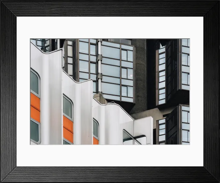 Framed Print : 70s Modern Architecture buildings in Beaugrenelle district, Paris, France Framed Print : 70s Modern Architecture buildings in Beaugrenelle district, Paris, France