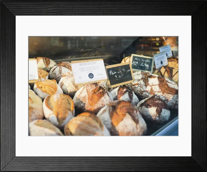 Framed Print : Freshly baked bread, Paris, France Framed Print : Freshly baked bread, Paris, France
