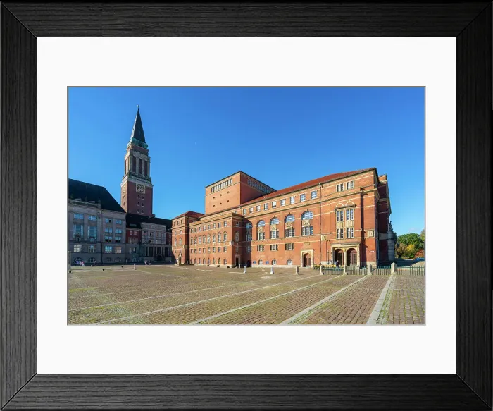 Framed Print : Kiel Town Hall Tower and Kiel Opera House at Rathausplatz, Kiel, Schleswig-Holstein, Germany Framed Print : Kiel Town Hall Tower and Kiel Opera House at Rathausplatz, Kiel, Schleswig-Holstein, Germany