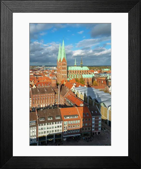 Framed Print : St. Marienkirche church, Lubeck, UNESCO, Schleswig-Holstein, Germany Framed Print : St. Marienkirche church, Lubeck, UNESCO, Schleswig-Holstein, Germany