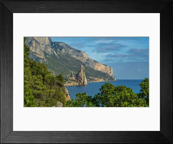 Framed Print : Europe, Italy, Sardinia. View from the footpath to Pedra Longa from Santa Maria Navarrese Framed Print : Europe, Italy, Sardinia. View from the footpath to Pedra Longa from Santa Maria Navarrese
