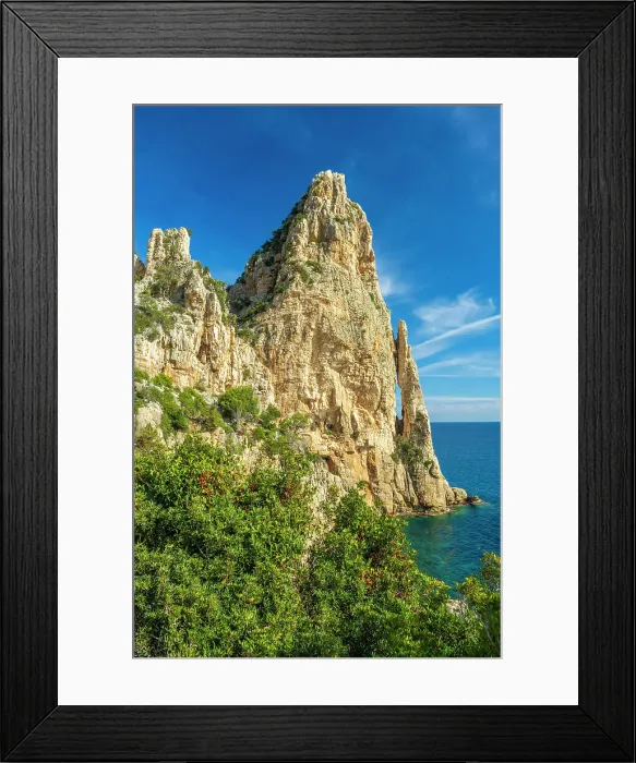 Framed Print : Europe, Italy, Sardinia. the caracteristic rock needle Pedra Longa. the caracteristic rock needle Pedra Longa Framed Print : Europe, Italy, Sardinia. the caracteristic rock needle Pedra Longa. the caracteristic rock needle Pedra Longa