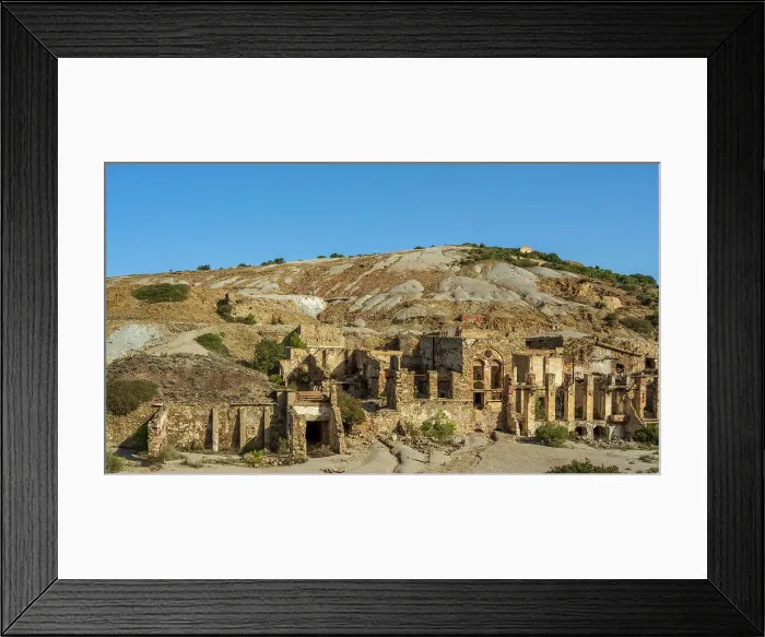 Framed Print : Europe, Italy, Sardinia. Part of the ruins of the mines of Piscinas Framed Print : Europe, Italy, Sardinia. Part of the ruins of the mines of Piscinas