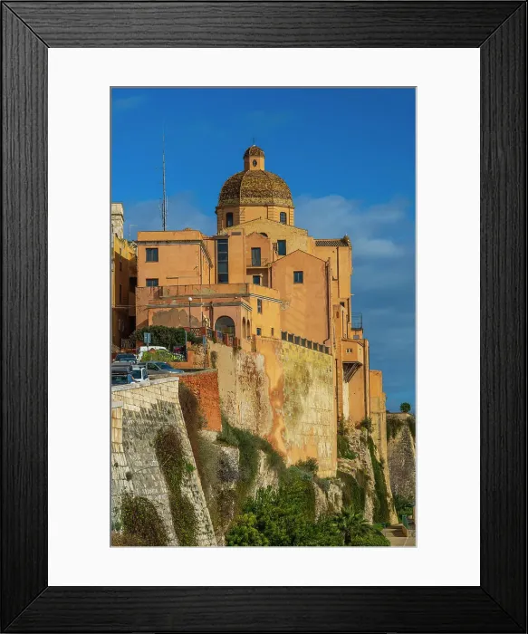 Framed Print : europe, Italy, Sardinia. Cagliari, the ancient part of the town Framed Print : europe, Italy, Sardinia. Cagliari, the ancient part of the town