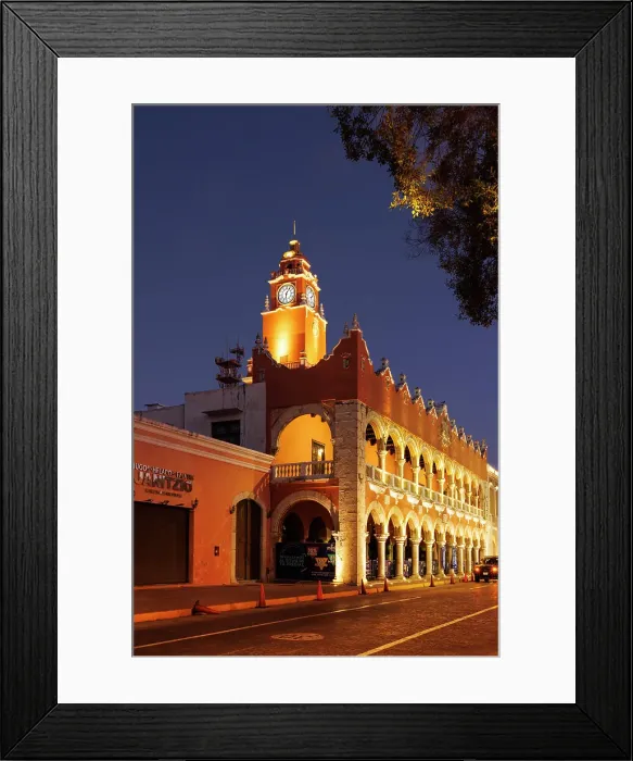 Framed Print : Palacio Municipal (town hall), Merida, Yucatan, Mexico
