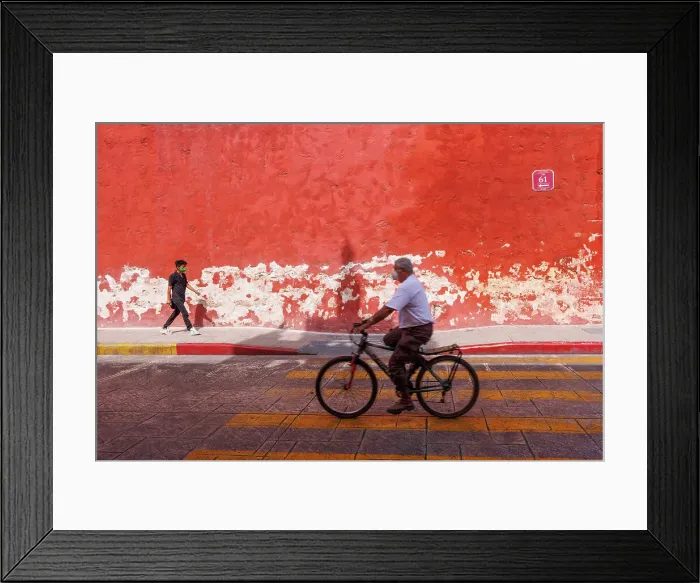 Framed Print : Colourful street scene, Merida, Yucatan, Mexico Framed Print : Colourful street scene, Merida, Yucatan, Mexico