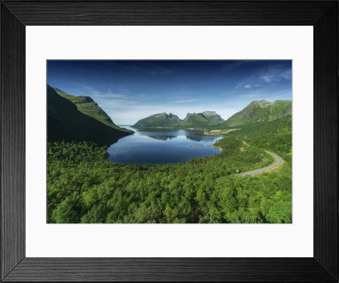 Framed Print : The view from Bergsbotn. Senja Island, Norway Framed Print : The view from Bergsbotn. Senja Island, Norway