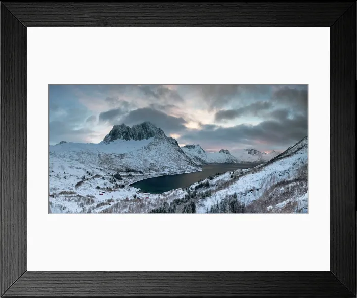 Framed Print : Breidtinden, Senja, Norway Framed Print : Breidtinden, Senja, Norway