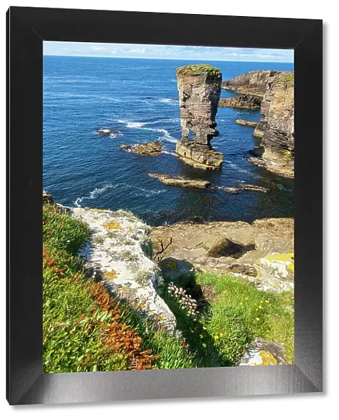 Scotland, Orkney Islands, Yesnaby Castle rock