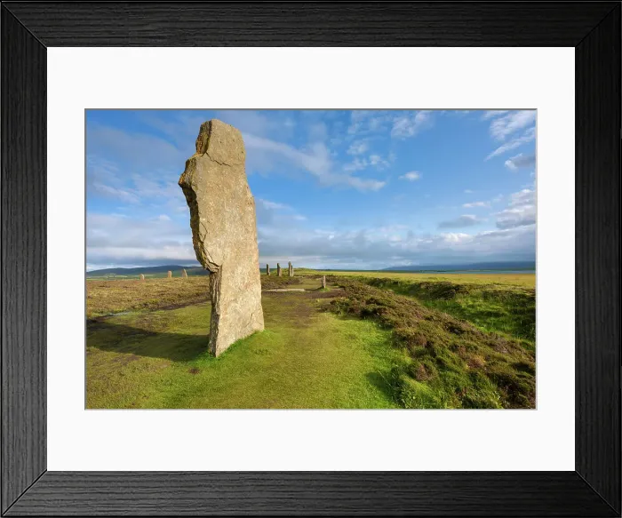 Framed Print : Scotland, Orkney Islands, Ring of Brodgar, stone circle Framed Print : Scotland, Orkney Islands, Ring of Brodgar, stone circle
