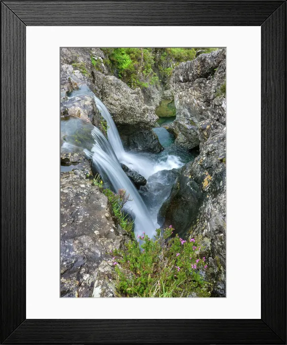 Framed Print : Scotland, Isle of Skye, Fairy Pools waterfall Framed Print : Scotland, Isle of Skye, Fairy Pools waterfall