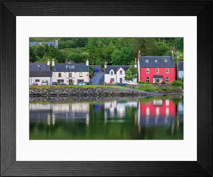 Framed Print : Scotland, Ross-shire, Highlands, Dornie village Framed Print : Scotland, Ross-shire, Highlands, Dornie village