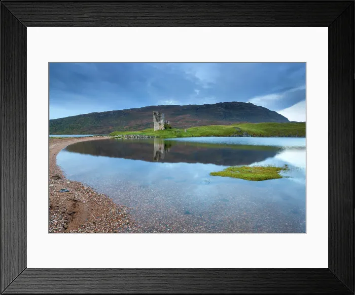 Framed Print : Scotland, Sutherland, Ardvreck Castle, Loch Assynt Framed Print : Scotland, Sutherland, Ardvreck Castle, Loch Assynt