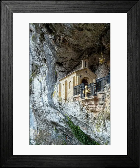 Framed Print : Santa Cueva de Covadonga sanctuary and holy cave, Covadonga, Asturias, Spain Framed Print : Santa Cueva de Covadonga sanctuary and holy cave, Covadonga, Asturias, Spain