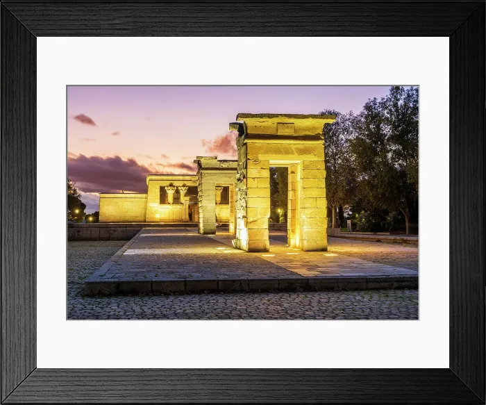 Framed Print : Temple of Debod (Templo de Debod), Parque de la Montana, Madrid, Spain Framed Print : Temple of Debod (Templo de Debod), Parque de la Montana, Madrid, Spain