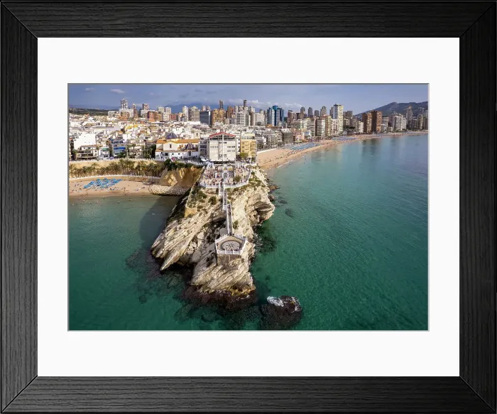 Framed Print : Aerial view of Benidorm, Costa Blanca, Valencian Community, Spain Framed Print : Aerial view of Benidorm, Costa Blanca, Valencian Community, Spain