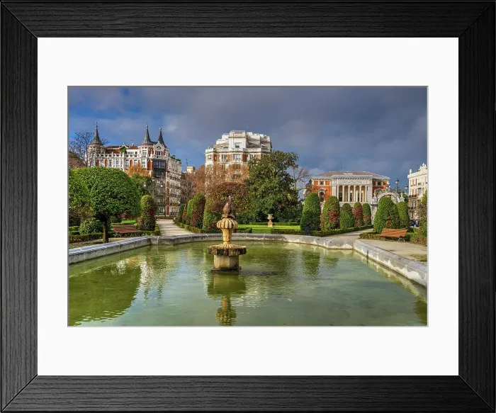 Framed Print : Buen Retiro Park (Parque del Buen Retiro), Madrid, Spain