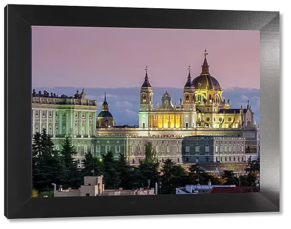 Almudena Cathedral and Royal Palace, Madrid, Spain