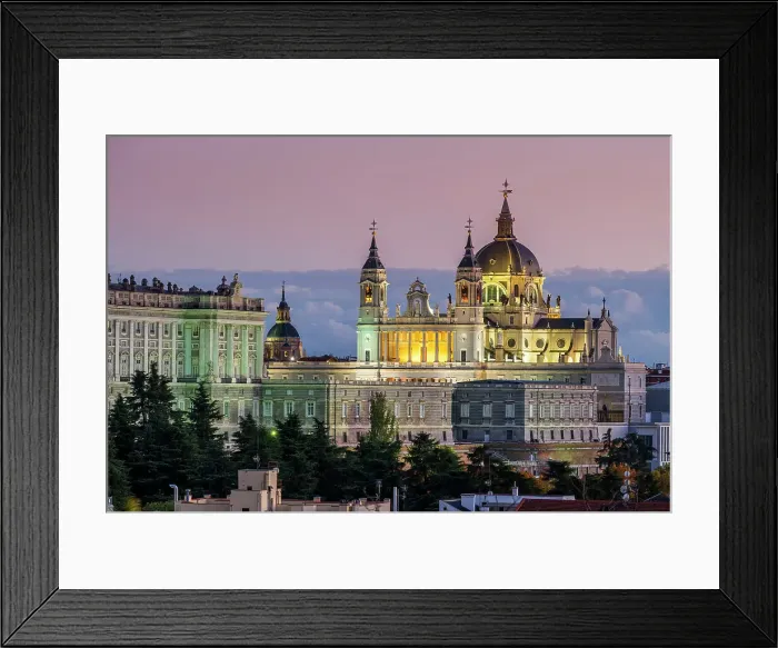 Framed Print : Almudena Cathedral and Royal Palace, Madrid, Spain