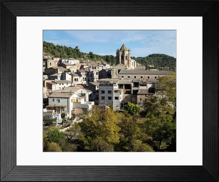 Framed Print : Spain, Catalonia, Lerida, Vallbona de les Monges, Frontal view of the monastery Framed Print : Spain, Catalonia, Lerida, Vallbona de les Monges, Frontal view of the monastery