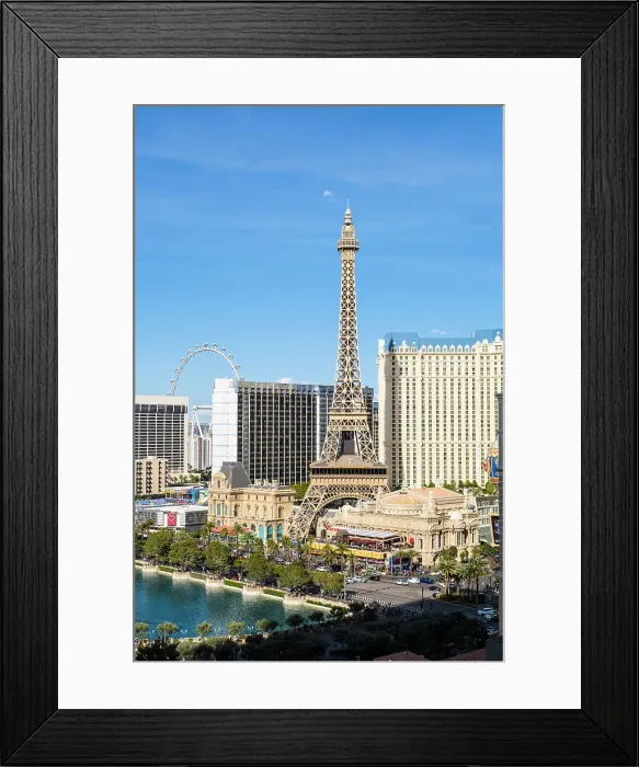 Framed Print : Paris Las Vegas resort, The Strip, Las Vegas, Nevada, USA