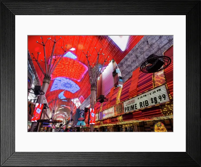 Framed Print : LED canopy over Fremont Street, Downtown, Las Vegas, Nevada, USA Framed Print : LED canopy over Fremont Street, Downtown, Las Vegas, Nevada, USA