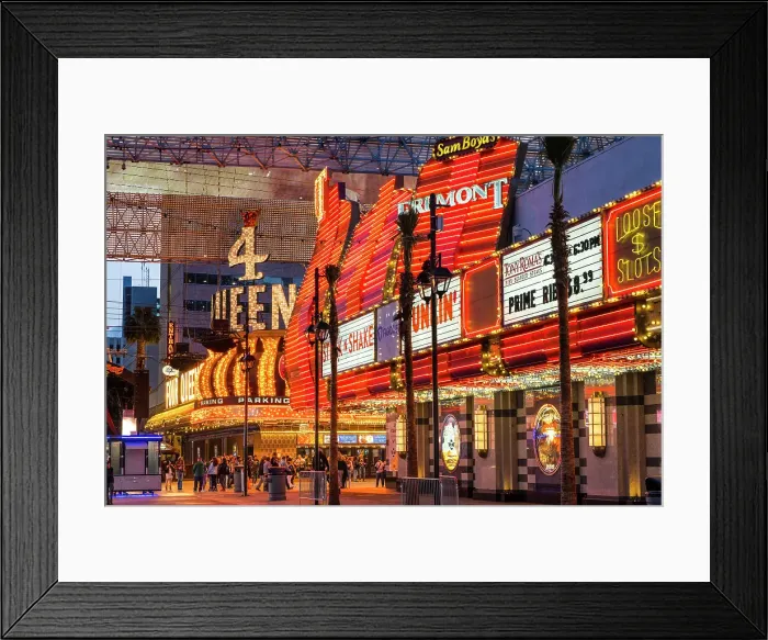 Framed Print : Fremont Street, Downtown, Las Vegas, Nevada, USA Framed Print : Fremont Street, Downtown, Las Vegas, Nevada, USA