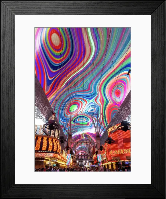 Framed Print : LED canopy over Fremont Street, Downtown, Las Vegas, Nevada, USA Framed Print : LED canopy over Fremont Street, Downtown, Las Vegas, Nevada, USA