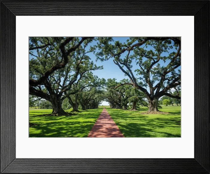 Framed Print : Oak Alley Plantation, Vacherie, Louisiana, USA Framed Print : Oak Alley Plantation, Vacherie, Louisiana, USA