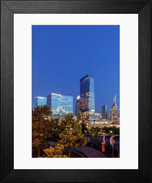 Framed Print : Nashville, skyline, Tennessee, USA
