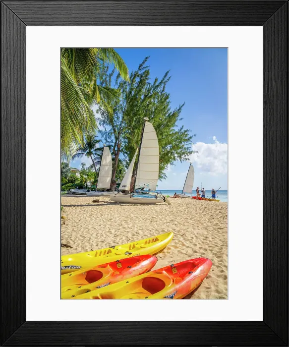 Framed Print : Beach scene, Colony Club, Heron Bay, Folkstone, Barbados, Caribbean Framed Print : Beach scene, Colony Club, Heron Bay, Folkstone, Barbados, Caribbean