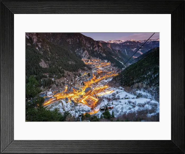 Framed Print : Winter view of Arinsal, La Massana, Andorra Framed Print : Winter view of Arinsal, La Massana, Andorra