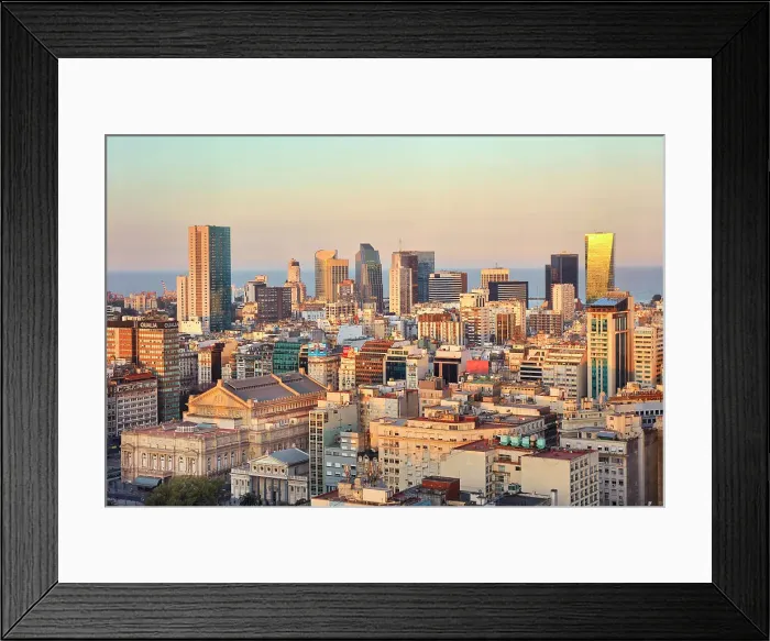 Framed Print : The Colon Theatre Opera House and the Buenos Aires skysrapers at sunset with La Plata river in the background, Buenos Aires, Argentina Framed Print : The Colon Theatre Opera House and the Buenos Aires skysrapers at sunset with La Plata river in the background, Buenos Aires, Argentina