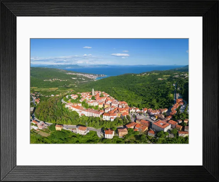 Framed Print : Hilltop village of Labin, Istria, Croatia Framed Print : Hilltop village of Labin, Istria, Croatia